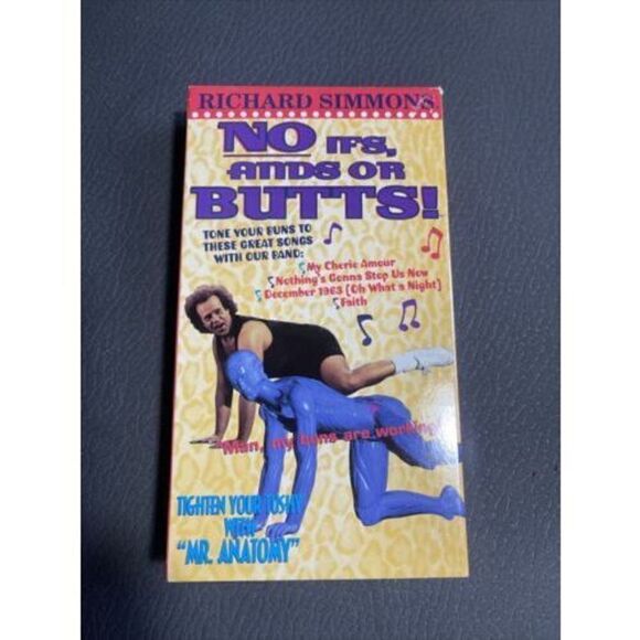 Richard Simmons NO IFS ANDS OR BUTTS Workout Fitness Exercise VHS Music Songs - Picture 1 of 7